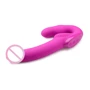 Evoke Rechargeable Vibrating Silicone Strapless Strap On - страпон 24.7x4 см, розовый