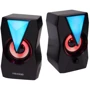 Акустична система Microlab 2.0 B-22, USB Black: Матеріал корпусу пластик