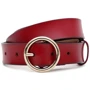 Женский ремень Borsa Leather красный (CV1ZK-037r-red)