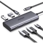 Адаптер Ugreen Adapter CM498 USB-C to 2xHDMI+2xUSB3.0+USB-C+PD 100W (15852)