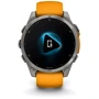 Смарт-часы Garmin Fenix 8 AMOLED 47mm Sapphire Titanium with Spark Orange/Graphite Silicone Band (010-02904-11): Материал корпуса титан