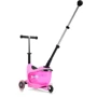 Самокат MICRO Mini2go Deluxe Plus - Розовый (до 50 kg, до 20 kg с сидением, 3-х колесный) MMD033: Количество колес 3