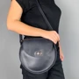 Жіноча сумка-сетчел The Wings синя (TW-RoundBag-blue-crz): Застібка Механічна