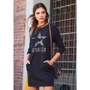 Платье KangaROOS 49674442 52 черное спортивное до середины бедра