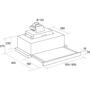Витяжка Pyramida TL 60 (1100) BL: Рекомендована площа приміщення (при висоті 2,7 м), м² більше 28,5