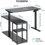 Компьютерный стол OfficePro с электрорегулировкой высоты ODE119B: Высота, см 73