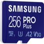 Карта памяти Samsung 256GB microSDXC Class 10 UHS-I U3 PRO Plus + adapter (MB-MD256KA/RU): Объем 256 ГБ