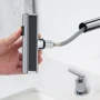 Смеситель для раковины Lefton Two-Handle Widespread Waterfall & Pull-Out Bathroom Faucet with Temperature Display-BFWS2401 Chrome фото 11
