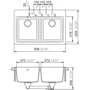 Кухонная мойка SCHOCK MADISON N200 Moonstone-22 (21109022): Форма Прямоугольная