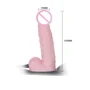 Страпон LYBAILE Strap On with Pump Pink - 180x34 мм