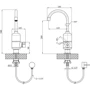 Бойлер Kroner Volt-CW190FA (CV023244): Габариты ВхШхГ, мм 340х105х185