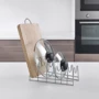 Тримач для кришок Metaltex LIDO 28х16х14 см (361008): Матеріал нержавеющая сталь