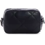 Женская сумка кросс боди Guess Khatia Camera Bag черная (HWQM8381140-BLA): Застежка Молния