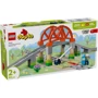 Конструктор LEGO DUPLO Дополнительный набор. Железнодорожный мост и пути 42 детали (10426)