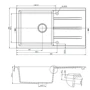 Perfelli RIVIERA PGR 114-86 WHITE: Форма Прямоугольная