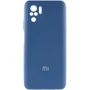 Чехол для телефонов Mobile Case Silicone Cover Shield Camera Navy Blue for Xiaomi Redmi Note 10 / Note 10s