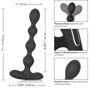 CalExotics Eclipse Slender Beads анальные бусы с вибрацией, 16x2.5 см