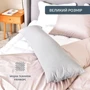 Подушка IDEIA Nordic Comfort+ з наволочкою 40х140 см (2200004316758): Наповнювач силиконизированное волокно