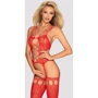 Бодистокинг Obsessive Bodystocking G313 red S/M/L