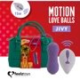 FeelzToys Remote Controlled Motion Love Balls Jivy - виброяйцо с дистанционным управлением, 8,3х3,3 см