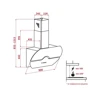 Вытяжка Perfelli DNS 97123 B 1100 BL LED Strip фото 6