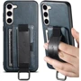 Чехол для телефонов Epik Leather Case Wallet and Straps Blue for Samsung S926 Galaxy S24 Plus: Материал искусственная кожа и TPU (термополиуретан)