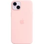 Чехол для iPhone Apple iPhone 14 Plus Silicone Case with MagSafe - Chalk Pink (MPT73ZE/A): Цвет розовый