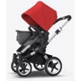 Прогулочный блок для коляски для двойни Bugaboo Donkey3 Alu/Grey Melange-Red серый с красным (180128GM02) фото 2