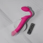 Безремневой страпон с вибрацией Strap-On-Me Vibrating Fuchsia M, регулируемый, пульт ДУ