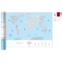 Скретч-карта мира Travel Map Silver World (Eng)