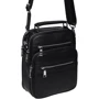 Чоловіча сумка планшет Ricco Grande чорна (K16439-black): Тип ручки Зі знімним ременем, Плечовий ремінь, Коротка ручка