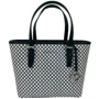 Женская сумка тоут Michael Kors черно-белая (MK0575W)