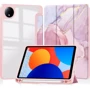 Аксесуар для планшетних ПК BeCover Soft Edge TPU з Pencil Mount Pink Marble для Xiaomi Redmi Pad SE 8.7 (712576)