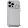 Чехол для iPhone Switcheasy Pouch M Wallet Phone Case with Stand Gray (MPH66P264GR24) for iPhone 16 Pro: Цвет серый