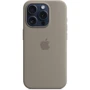 Чехол для iPhone Apple iPhone 15 Pro Silicone Case with MagSafe - Clay (MT1E3ZM/A): Цвет серый