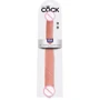 Двойной фаллоимитатор King Cock 16" Tapered Double Dildo, 40.6x4.3 см, телесный