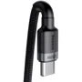 Кабель Baseus Cable USB-C to USB-C Cafule PD 2.0 100W 2m Gray/Black (CATKLF-ALG1): Тип USB-C - USB-C