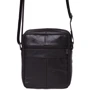 Мужская сумка через плечо Borsa Leather темно-коричневая (K14012-brown): Страна производитель Тайвань