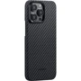 Чехол для iPhone Pitaka MagEZ Case 4 Twill 1500D Black/Grey (KI1501P) for iPhone 15 Pro