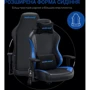 Кресло игровое Anda Seat Luna Color Size L Black/Blue PVC фото 12