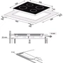 Варочная поверхность электрическая Perfelli VH 6101 BL: Конфорка-гриль нет