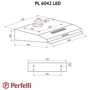 Витяжка Perfelli PL 6042 W LED: Тип фільтра повітря Рециркуляція, Відведення