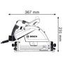 Пила дискова Bosch GKT 55 GCE погружная (0601675001): Конструкція ручна
