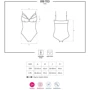 Кружевное боди с доступом Obsessive 818-TED-1 teddy XS/S, черное