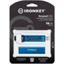 USB-флешка Kingston 16GB IronKey Keypad 200 USB 3.2 Blue (IKKP200/16GB): Обсяг пам'яті 16 GB