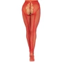 Колготки Leg Avenue Crotchless Net Tights with Heart Backseam Red One Size