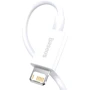 Кабель Baseus USB Cable to Lightning Superior Series 2.4A White 2m (CALYS-C02): Довжина 2 м