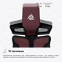 Геймерское кресло Cyberlux V8 Fabric Red (арт. GM- V8 FR) фото 10