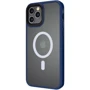 Чохол для iPhone Mobile Case TPU+PC Metal Buttons with MagSafe Blue для iPhone 12 Pro Max: Матеріали поликарбонат и полиуретан