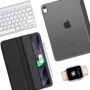 Аксессуар для iPad BeCover Case Book Tri Fold Hard Black for iPad Air (2020-2025) (711412): Материал искусственная кожа